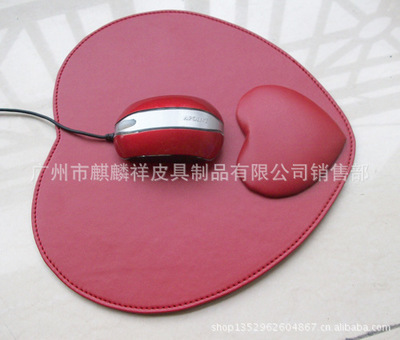 廠家直銷 廣州市麒麟祥皮具制品皮質辦公鼠標墊，環保低價促銷來襲